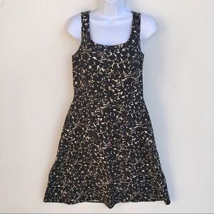 Ann Taylor Silk Black pleated Lined Dress sz 6